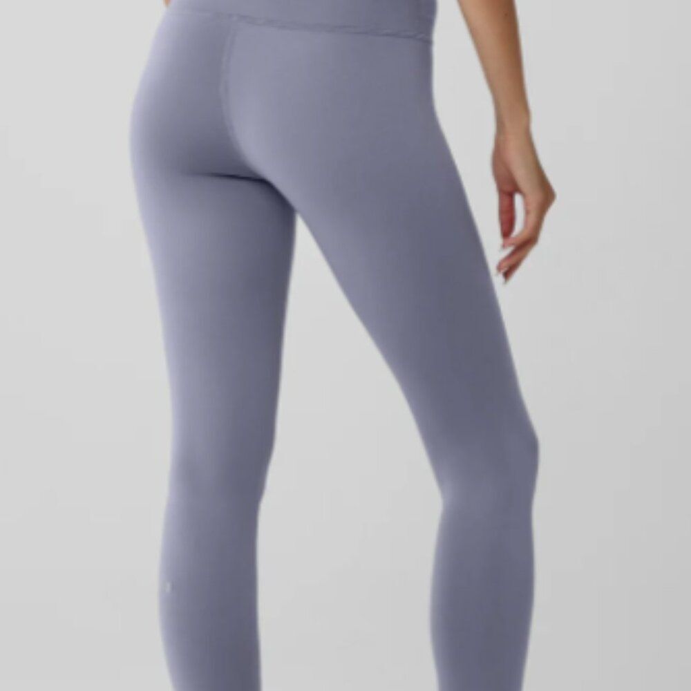 Alo Yoga Fog Blue Full Length High-Waist Airlift High-Compression Legging Size M - Picture 2 of 9